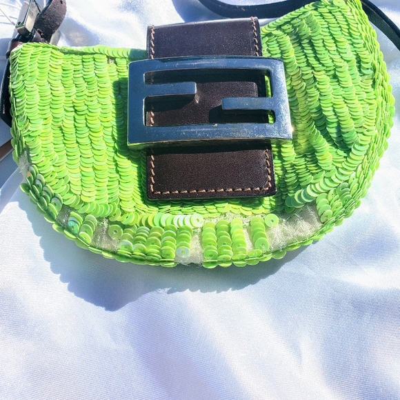 💚SOLD FENDI SEQUIN CROISSANT💚 - Picture 6 of 11